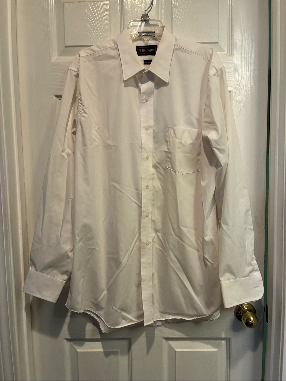 Men's White Dress Shirt - Classic Long Sleeve